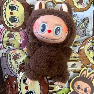 Labubu Chestnut Cocoa Monster Plush Keychain
